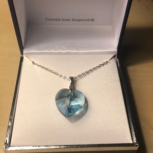 Swarovski blue crystal necklace